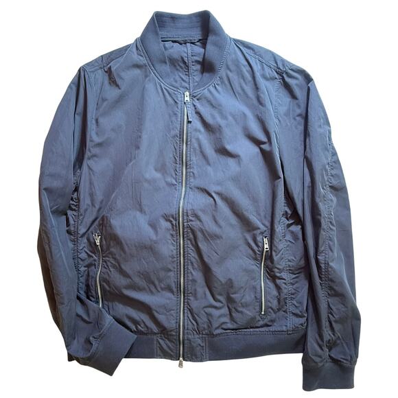ALLSAINTS Other - ALLSAINTS Udan Bomber Jacket Blue Lightweight Size XL Fits Like a Large